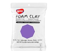 BOHS Violet Modeling Foam Clay - Squishy,Soft, Air Dry -for School Project,Cosplay,Fake Bake, Slime Supplies-1.1 Lbs/ 500 Grams