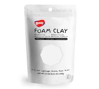 BOHS White Foam Clay Lite - Squishy,Soft, Air Dry -for School Project,Cosplay,Fake Bake, Slime Supplies-100 Grams