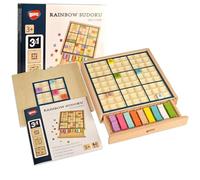 BOHS Wooden Sudoku for Kids, 320-Puzzle Book, 3 Difficulty Levels
