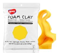 BOHS Yellow Slime Foam Modeling Air Dry Clay - Squishy,Stretchy,Pliable - School Arts & Crafts Project -1.1 Pound