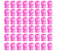 Bohue 100pcs Skull Shaped Tattoo Ink CupsLarge Tattoo Ink Cups with Base Self-Stand Container Plastic Pigment Caps Cups for Ink