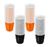 Bohue 80pcs Halloween Shot Glasses 2 oz Disposable Mini Cups - Black and Orange Party Supplies