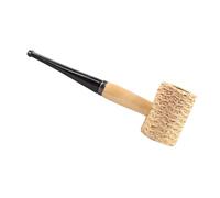 Bohue Corn Cob Tobacco Pipe with Straight Pipe Durable Smoking Pipe Handmade Wooden Corn Cob Pipe for Cigar Aficionado