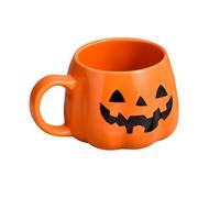 Bohue Halloween Pumpkin Mug Pumpkin Ghost Pattern Mug Halloween Coffee Cups Ceramic Cute Cups for Women Men