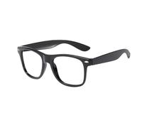 Bohue Kids Nerd Glasses Classic Clear Lens Glasses Frames Black Frame Nerd Glasses School Fancy Dress Comedy Dress Up for Kids