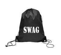 Bohue Swag Bag Drawstring Sack Black Bank Robber Thief Burglar Accessories Fancy Dress for Halloween Cosplay Burglar Theme Party World Book Day