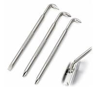 BOHUIMYI 3PCS Offset Screwdriver Set, S2 Steel Plated L-Type Double Head Magnetic Right Angle Screwdrivers, Phillips & Slotted Tips, 15mm Elbow for Tight Space Repair, 116mm Length