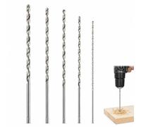 BOHUIMYI 5 PCS 150mm Extra Long Twist Drill Bits, HSS High Speed Steel Straight Shank Drill Set, 2mm 3mm 3.5mm 4mm 5mm, 118° Angle for Wood Plastic Metal Drilling