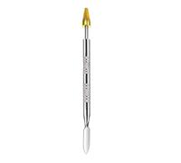 BOHUIMYI Dual Head Leather Edge Dye Pen, Stainless Steel & Copper Roller Tool for Leathercraft, Cone Head for Edge Painting and Glue Application