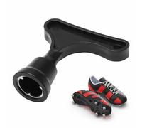 BOHUIMYI Universal Rugby Stud Key Tool, Black Aluminium Spike Wrench for Replacing & Adjusting Football Boot Studs, Golf Spikes & Soccer Shoes, Compact Portable Sports Tool