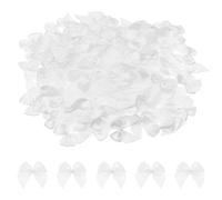 BOHUIZ 150 Pcs Mini Satin Ribbon Bows, 1 Inch Tiny Crafts Bows Premade White Mini Bow for DIY Clothespins Hair Accessories Sewing Crafts Gift Wrapping Christmas Birthday Party Decorations