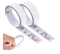 BOHUIZ 2 Pcs 1/2-Inch Steel Self-Adhesive Measuring Tape, Right to Left Reading Imperial and Metric Ruler Tape 100cm or 39 Inch, Peel and Stick Tapes Measure for Woodworking Saw Drafting Table