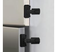 BOHUIZ 2 PCS Safety Child Proof Refrigerator Lock, Upgrade Refrigerator/Fridge/Freezer Door Lock for Children Kids Toddlers No Tools Required and Easy Installation(Black)