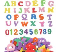 BOHUIZ 260Pcs Multicolor Alphabet Foam Stickers for Crafts, Self-Adhesive A-Z Letters & Numbers, Safe EVA Material, Perfect for DIY Projects, School, Scrapbooking
