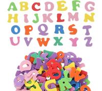 BOHUIZ 260Pcs Multicolor Alphabet Letter Stickers for Crafts, DIY Projects & School Activities; EVA Foam Material, Self-Adhesive, Safe & Durable