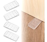 BOHUIZ 4 Pcs Plastic Clear Shims, Table Shims, Level Wedge for Home Furniture, Clear Toilet Levelers, Furniture Wedges for Hot Tub, Rubber Level Uneven Doors, Floors, Fix Highest Side 1/4"