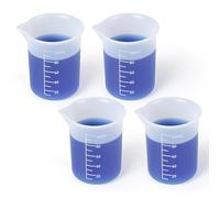BOHUIZ 4Pcs Laundry Detergent Cup, Silicone Laundry Detergent Measuring Cup, Washable Dispenser Cups Reusable Laundry Measuring Cup for Liquid No More Mess or Leaks for Home, Dormitory, Hotel