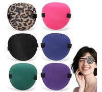 BOHUIZ 6Pcs Eye Patch, 3D Adjustable Medical Eye Patch for Adults and Kids, Amblyopia Lazy Eyes Patches for Left or Right Eyes, 6 Colors Soft EyePatches