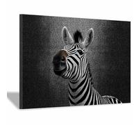 BOHUO Animal Contemporary Wall Art Canvas Modern Cute Pictures Print Modern Artwork for Living Room Office(White 2)-70x100cm Framed