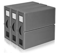 Boic 3 Pack Bedding Storage Box Linen Storage Box, Bed Sheet Organiser Folding Storage, Underbed StorageBox With Zip Linen Closet Organisers For Blanket, Duvet Cover Set, Bed Sheet Set (Grey)