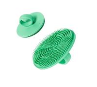 Boie USA Face Scrubber - Handheld Facial Tool, Deep Cleansing Exfoliating Facial Brush. Fights Acne with Gentle, Silicone-Like Bristles, Long Lasting, & Hypoallergenic (Mint)