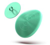 Boie USA Loop Body Scrubber - Soft Silicone-Like Exfoliating Shower Scrubber, Body Cleansing Brush - Hang-to-Wall Loofah Replacement - Antimicrobial Body Exfoliator for All Skin Types - Mint