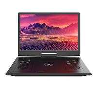 BOIFUN 16.9'' Portable DVD Player with 14.1'' Large HD Swivel Screen, 6 Hrs Battery Life, Support FM/USB/SD Card/Sync TV and Multiple Disc Formats, No Region Restrict, High Volume, Classic Black