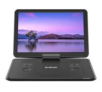 Boifun 17.5" Portable DVD Player with 15.6" Large HD Screen | 6 Hours Rechargeable Battery, USB/SD Card/TV Sync, Multiple Disc Formats, High Volume Speaker, for Road Trip and Home Use
