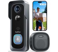 BOIFUN 2K Video Doorbell Camera Wireless, No Monthly Fee, Motion Detection
