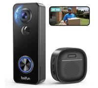 BOIFUN 2K Video Doorbell Camera Wireless No Monthly Fee, Wide Angle Head-To-Toe View, Easy to Install, PIR Motion Detection, 2 Way Audio, SD Card & Cloud, Night Vision, 2.4GHz, Alexa