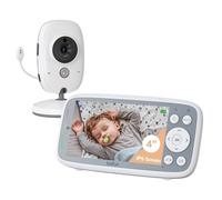 BOIFUN 720P Baby Monitor with Camera and Night Vision, No WiFi, ECO Mode, 4inch IPS Screen, Two-way Audio, Rechargeable Battery, Feeding Reminder, Temperature Monitoring, Smart 8 Lullabies, Pet, Child