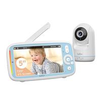 BOIFUN Baby Monitor with 5" IPS Screen, 360° Camera, Night Vision, 2-Way Audio, VOX, Temperature Sensor, Lullabies, Feeding Reminder, 3050mAh Battery, No WiFi Needed