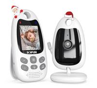 BOIFUN Baby Monitor with Camera and Night Vision, No WiFi, 2-inch Screen, VOX/ECO Mode, Rechargeable Battery, Two-way Audio, Video, Lullabies, Feeding Reminder, Temperature Sensor, Elder/Pet, Gift