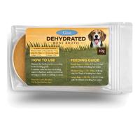 Boil and Broth Dehydrated Goat Broth for Dogs, 10g resealable pouch.