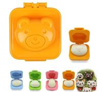 Boil Egg Mold, 3D Cartoon Egg Shaper - Fish, Car, Heart, Rabbit - Bento Maker, Sushi Rice Mold, DIY Rice Ball Mould Accessories
