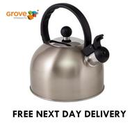 Boil It Stainless Steel Whistling Gas Kettle Camping Caravan Motorhome Cordless