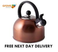 Boil It Stainless Steel Whistling Gas Kettle Camping Caravan Motorhome Cordless