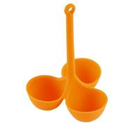 Boiled Egg Holder | Heatproof Silicone Egg Steamer Tray | Reusable High Temperature Resistant 3 Hole Eggs Holder for Eggs Boiling and Poaching