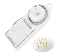 Boiled Egg Slicer - 2-in-1 Boiled Egg Cutter Fruit Chopper | Multipurpose Kitchen Tool Multi-functional Stainless Steel Egg Slicer for Slicing Eggs, Mushrooms, Strawberries, Kiwi, Banana, Cheese