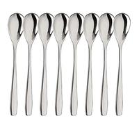 Boiled Egg Spoons Set of 4 Espresso Spoons Small Spoons for Tea Coffee Dessert (4 Stainless Steel Egg Spoons)