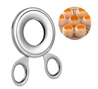 Boiled Egg Top Cutter Premium Stainless Steel Egg Cutter for Hard Boiled Eggs, Unique Egg Opener Mold Perfect for Culinary Creations Egg Opener top Egg Cutter Egg Slicer Stainless Steel