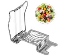 Boiled Eggs Slicer - Stainless Steel Tomatoes Dicer Multi-Purpose Cherries and Mushroom Chopper, Multi-Purpose Use, Labor Saving Kitchen Gadgets for Preserved Eggs, Hard Boiled
