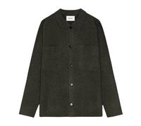Boiled Merino Wool Overshirt Dark Army - male - NN07 - Light Jackets - Green - M - Jackets M