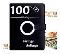 boiler Money Saving Binder | 5 Envelope Savings Challenge Kit Budget Expense Binder | Budget Binder Money Organizer for Cash, 100 Days Challenge Money Saving Binde for Cash, Receipts, Bills