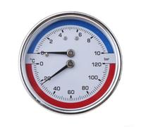 Boiler Pressure Gauge 0-10 Bar 0-120C Floor Heating(G3/4) | Clear dual scale for dial, easy bar and C reading, precise monitoring, optimal heating performance