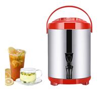 Boiler Warmer Coffee Urn Stainless Steel Hot Water Kettle Dispenser with Cover and Spigot, Milk Tea Bucket Insulated Barrel for Hot Water Or Beverage