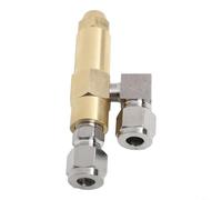 Boiler Waste Oil Burner Nozzle Dual Siphon Fuel Atomizing Nozzle with Air Flow and Pressure Control for Heavy Oil and Crude Oil Applications (1.5mm)