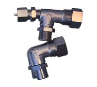 Boiler Water Levels Gauge Glass Tube Assembly 3/8inch Water Gauge Fitting Electric Furnaces Accessories Copper Boiler Glass Tube Connector