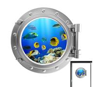 boiler World Wall Stickers | Porthole Window Decals with Turrle,Porthole Sea Turtle Window Sticker for Window, Washing Machine, Walls, Door