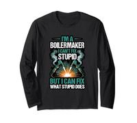 Boilermaker Can't Fix Stupid But Fix What It Does Long Sleeve T-Shirt